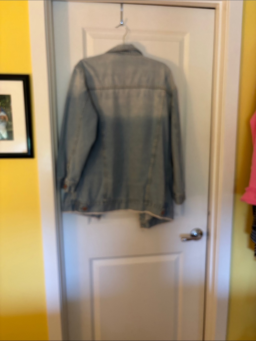 miami Light Blue Distressed Denim Jacket - Picture 4 of 4